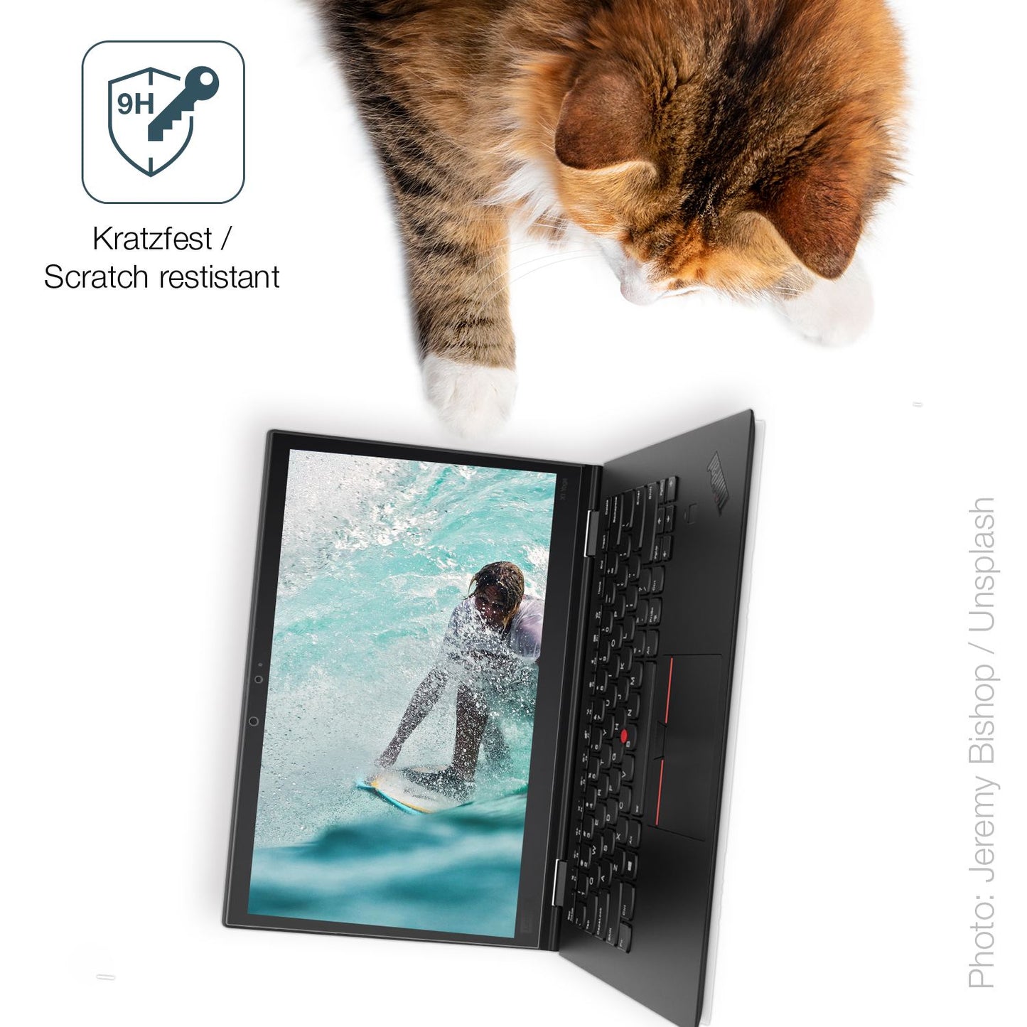 dipos Displayschutz für Lenovo X1 Yoga Tablet Gen 3 20LES 14 Zoll, mattierte Oberfläche, robuste Festigkeit und perfekte Passform