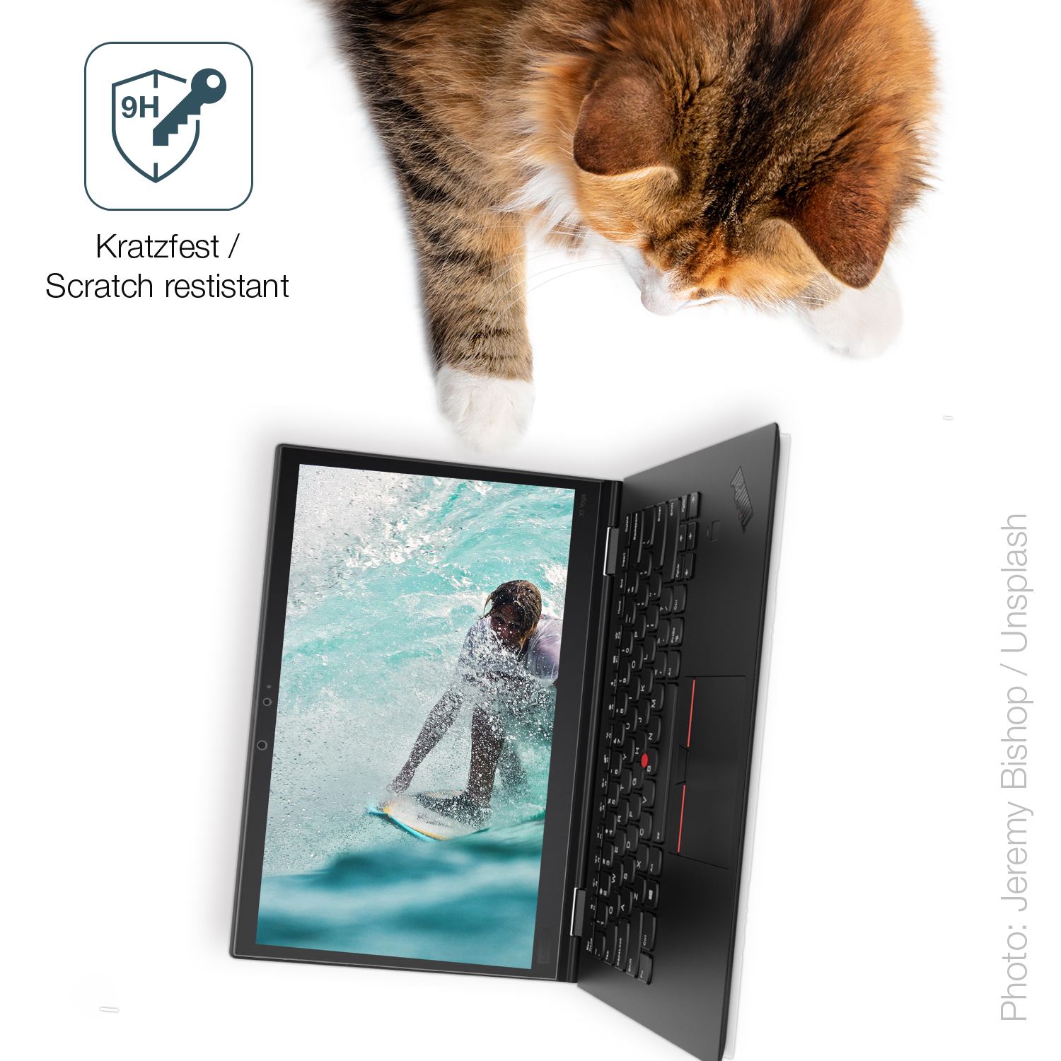 dipos Displayschutz für Lenovo X1 Yoga Tablet Gen 3 20LES 14 Zoll, mattierte Oberfläche, robuste Festigkeit und perfekte Passform