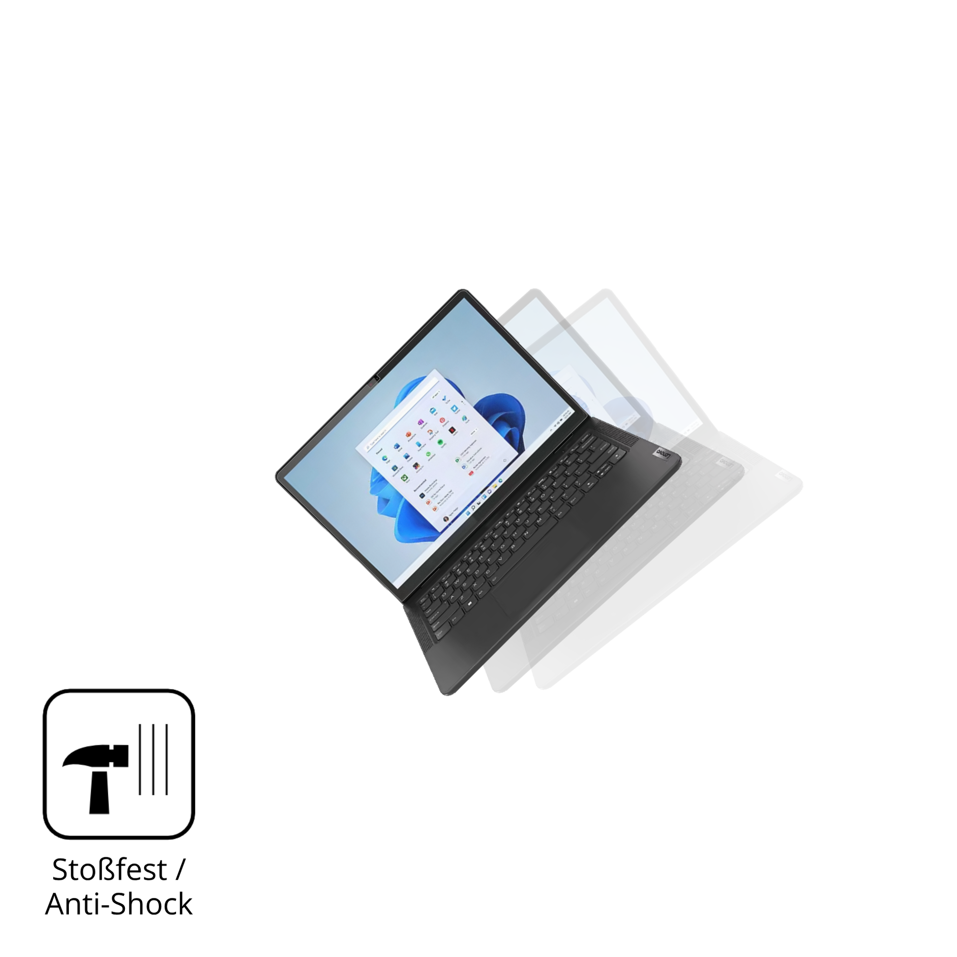 Schutz gegen Kratzer auf dem lenovo13w yoga gen 2 Glas durch Schlüssel, Stöße gegen die Tischkante oder Stürze