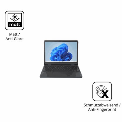 9H Hartbeschichtete, flexible Folie passend zugeschnitten für Lenovo 500w 2-in-1 Gen 5