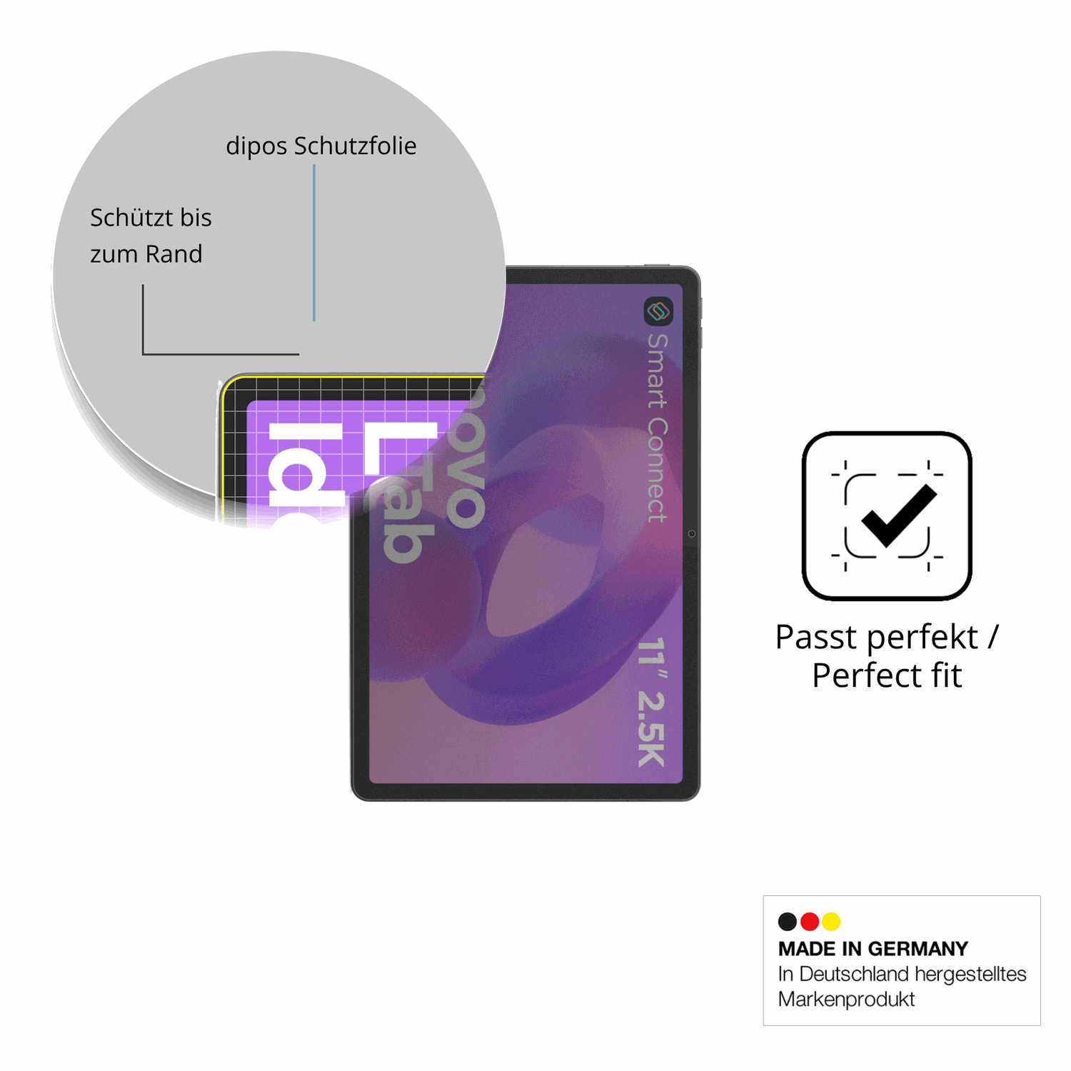 Schutz gegen Kratzer auf dem Lenovo IdeaPad 11 Zoll 2.5K LCD Glas durch Schlüssel oder Ähnliches