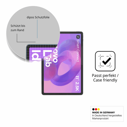 Schutzglasfolie mit optimaler Passform, zur Verwendung mit Hüllen geeignet