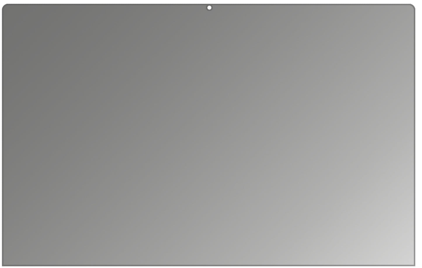 LenovoIdeaPad C340-14 mit aufgebrachtem dipos Displayschutz, der seitliche Einblicke blockiert