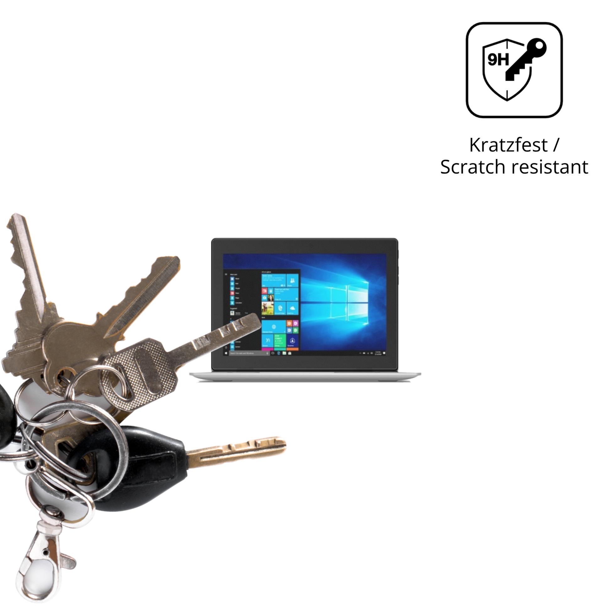 dipos Displayschutz für Lenovo IdeaPad D330, mattierte Oberfläche, robuste Festigkeit und perfekte Passform