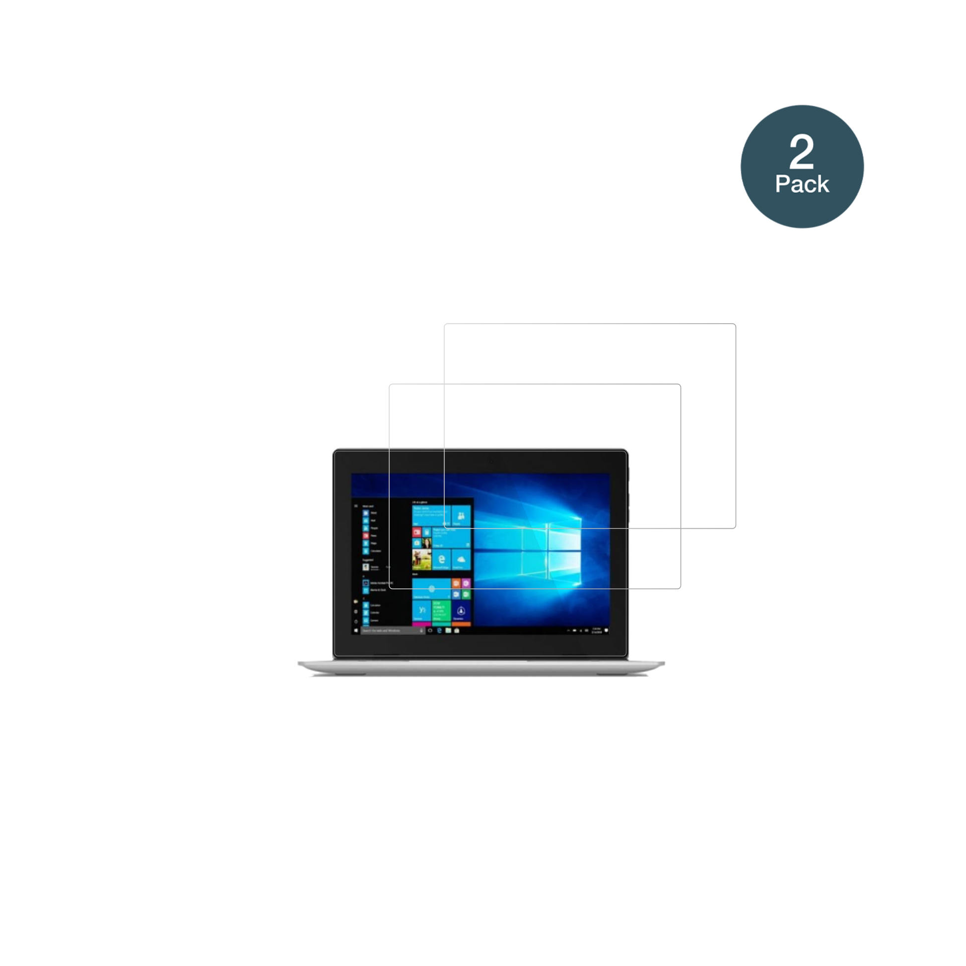 LenovoIdeaPad D330 mit aufgebrachter dipos Flex Schutzfolie, glasklare Darstellung ohne Einschränkungen