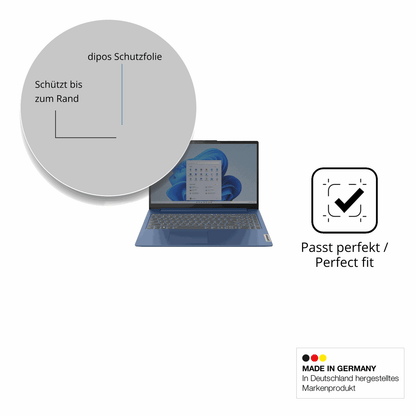 Schutz gegen Kratzer auf dem Lenovo IdeaPad Slim 3 15.6 Zoll Glas durch Schlüssel oder Ähnliches