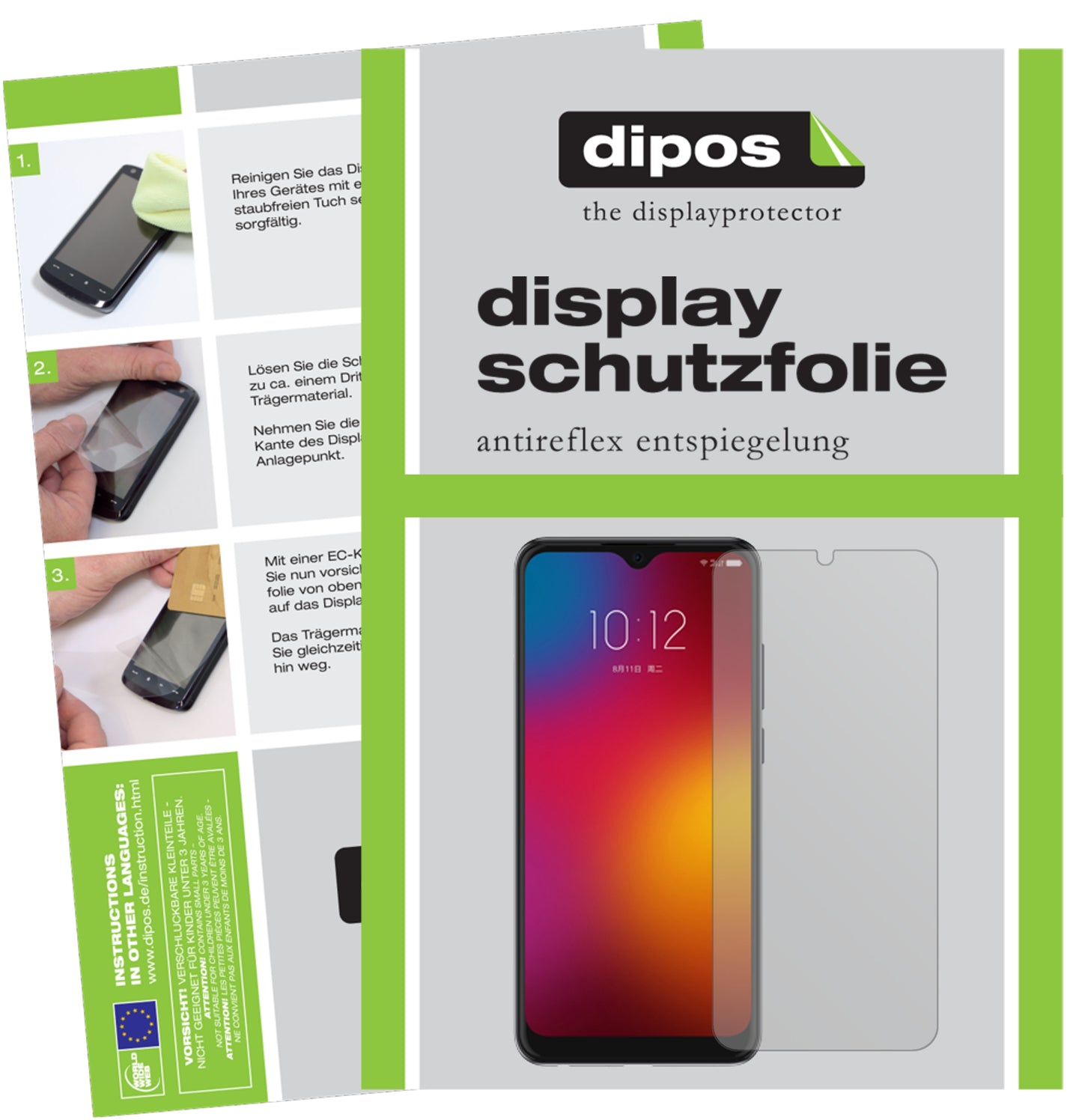 Mattes Panzerglas: Entspiegelte, dünne Folie, Fingerabdruckresistenz und Bildschirmschutz für Lenovo-K11