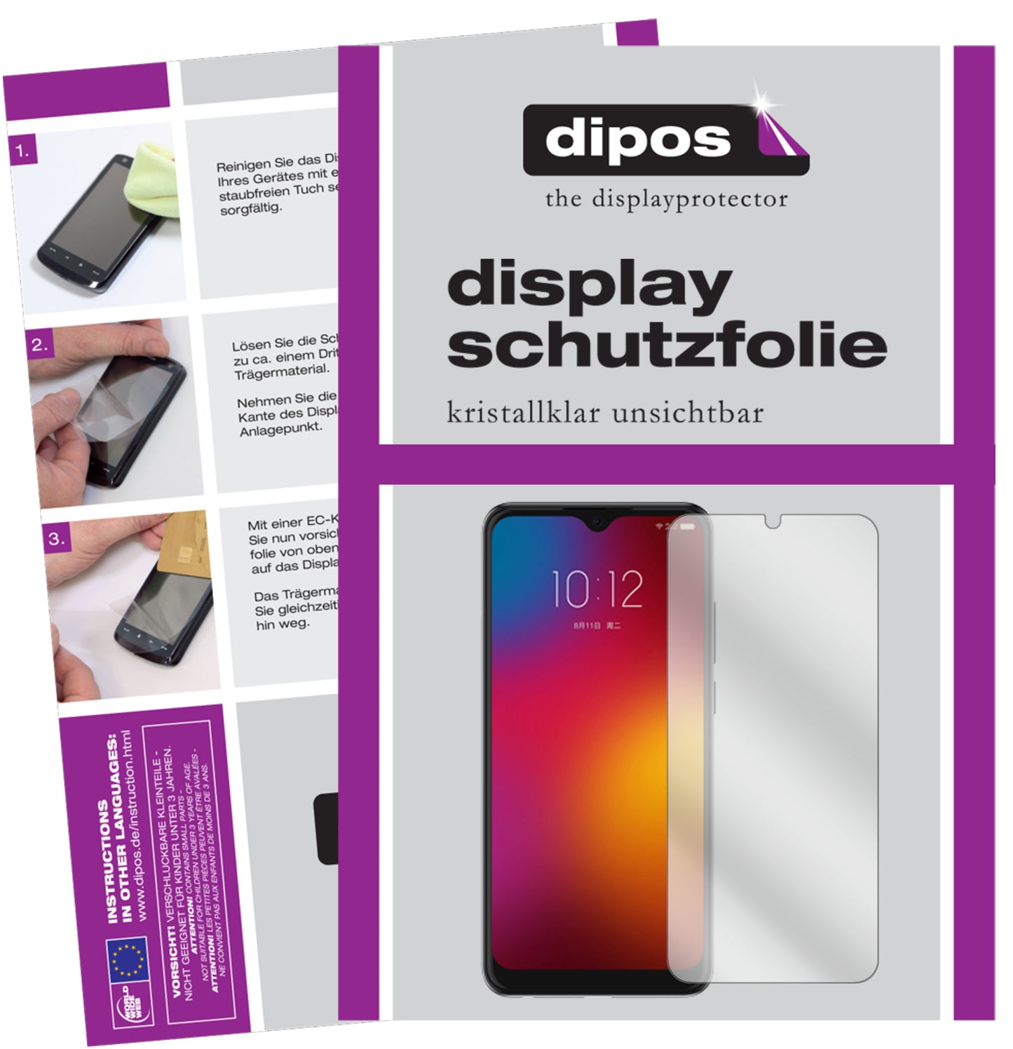 Kristallklare, dünne Schutzfolie: Kratzfest & passgenau für Lenovo-K11