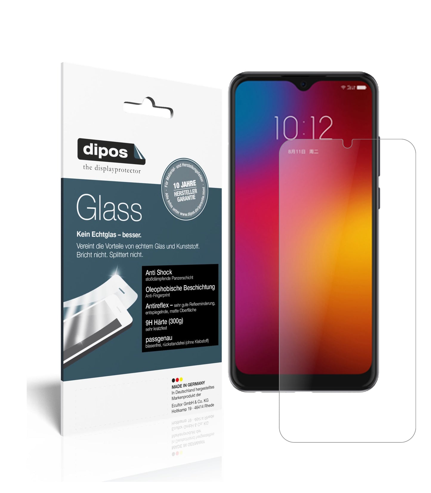 Mattes Panzerglas: Schutz vor Brüchen, Fingerabdrücken und Bildschirmblendung für Lenovo-K11