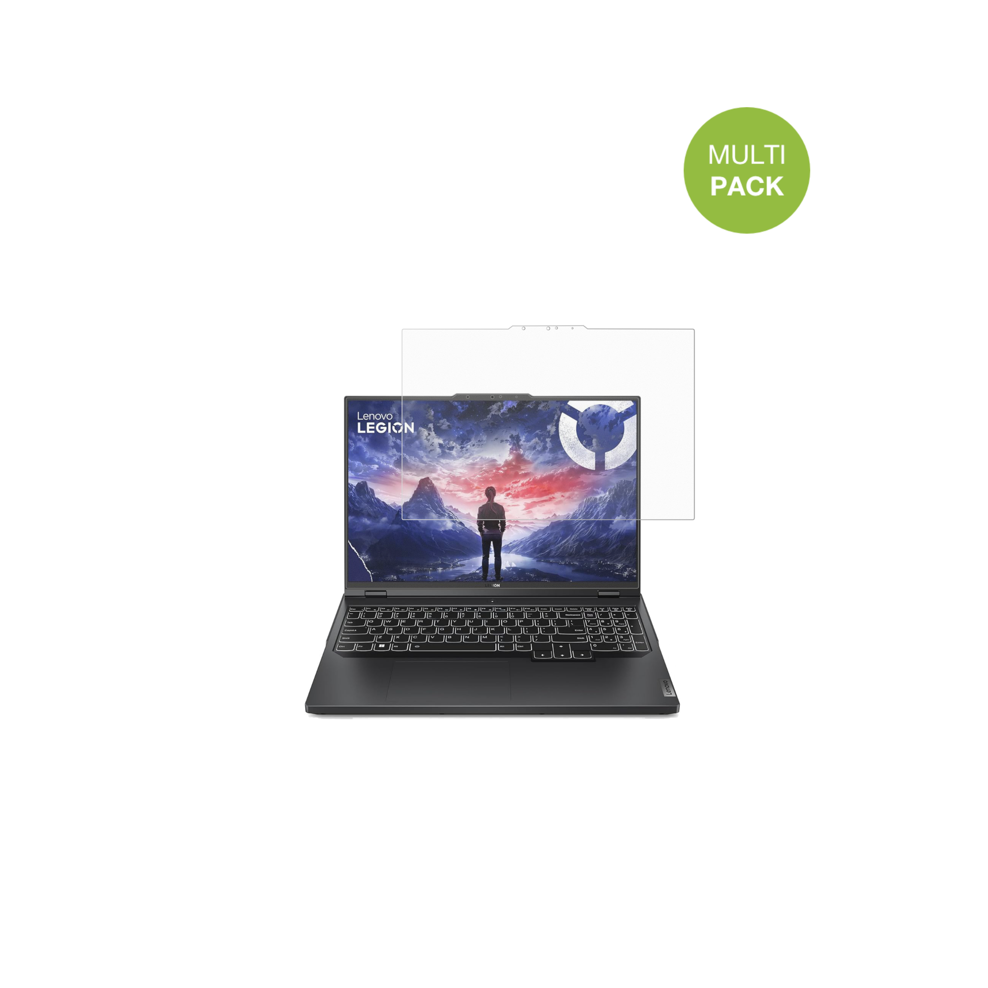 LenovoLegion Pro 5 16 Zoll mit aufgebrachter dipos Displayschutzfolie, die lästige Fingerabdrücke minimiert