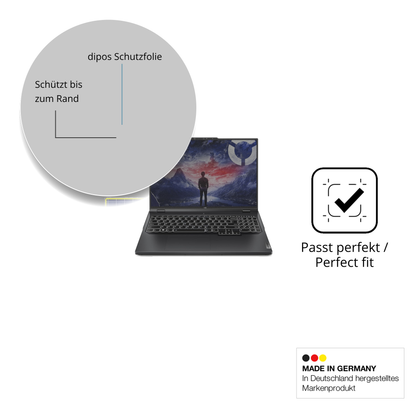 Schutz gegen Kratzer auf dem Lenovo Legion Pro 5 16 Zoll Glas durch Schlüssel oder Ähnliches