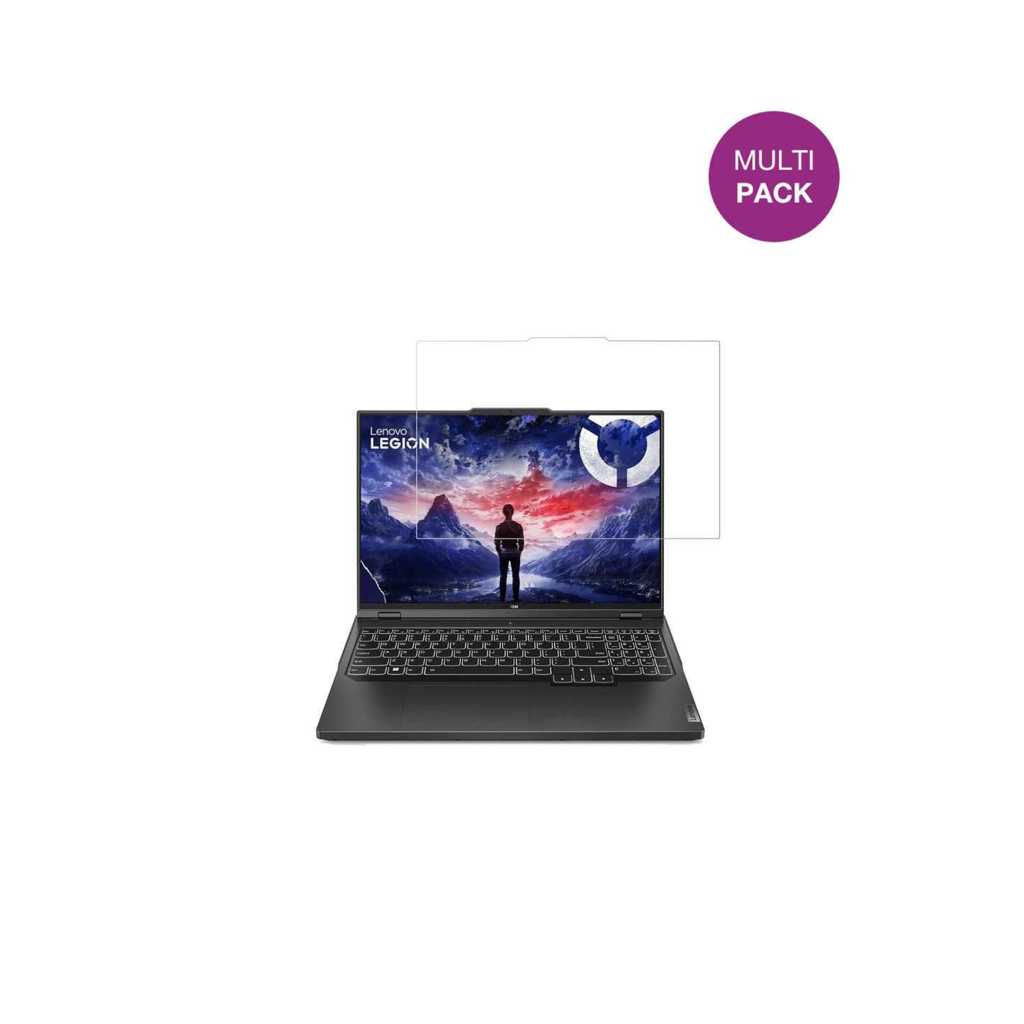 LenovoLegion Pro 5 16 Zoll mit aufgebrachter dipos Displayschutzfolie, glasklare Darstellung ohne Einschränkungen