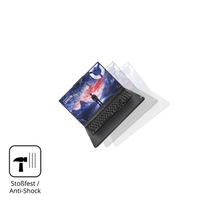 Schutz gegen Kratzer auf dem Lenovo Legion Pro 5 16 Zoll Glas durch Schlüssel, Stöße gegen die Tischkante oder Stürze