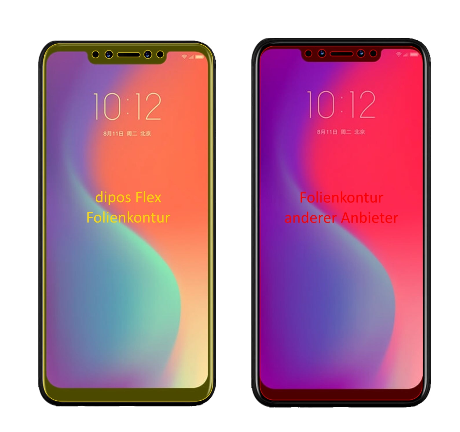 3D Full Cover Displayschutzfolie: Case-freundlicher Schutz mit perfekter Passform für dein Display. 