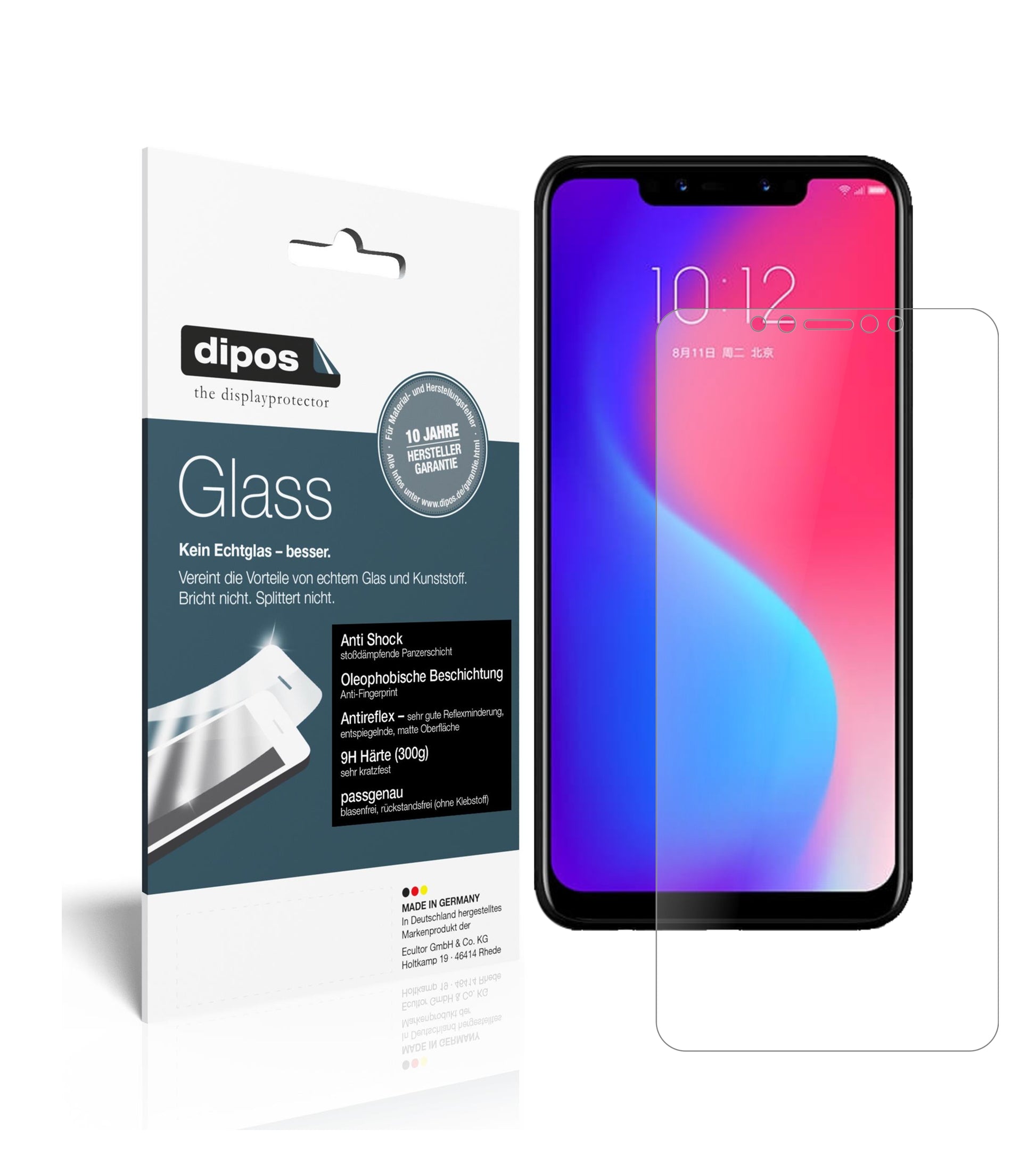 Mattes Panzerglas: Schutz vor Brüchen, Fingerabdrücken und Bildschirmblendung für Lenovo-S5 Pro