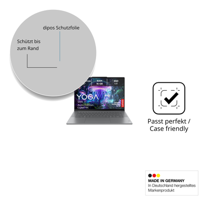 Besonders flexibler Displayschutz mit Anti-Shock-Schicht im Materialmix