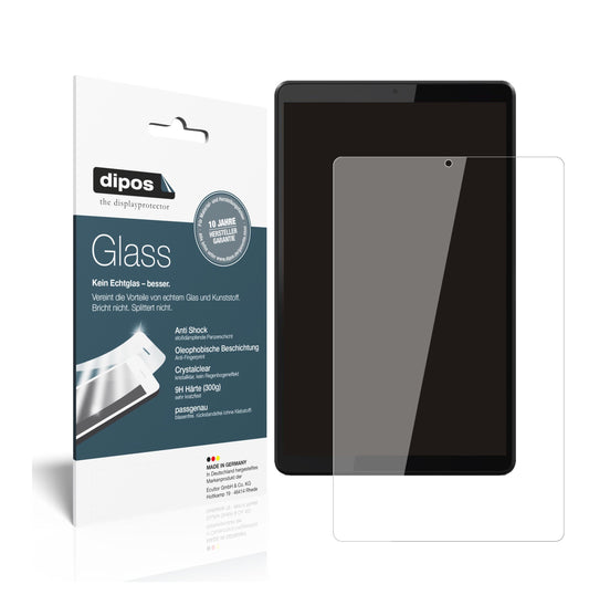 Klare Displayschutzfolie von dipos passend für Lenovo Smart Tab M8, 9H kratzfest und blasenfrei montiert