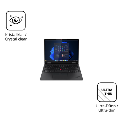 Dünne und klare Folie passend zugeschnitten für Lenovo T14s 2-in-1 G1