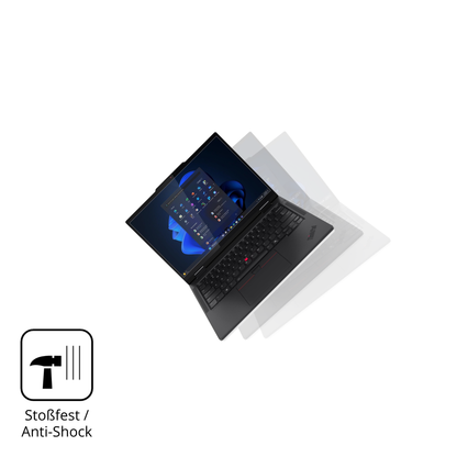 Schutz gegen Kratzer auf dem Lenovo T14s 2-in-1 G1 Glas durch Schlüssel, Stöße gegen die Tischkante oder Stürze