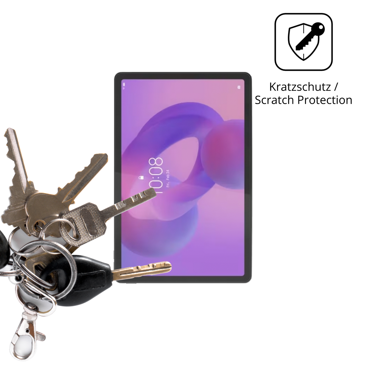 Schutz gegen Kratzer auf dem lenovotab k11 2.gen Glas durch Schlüssel oder Ähnliches
