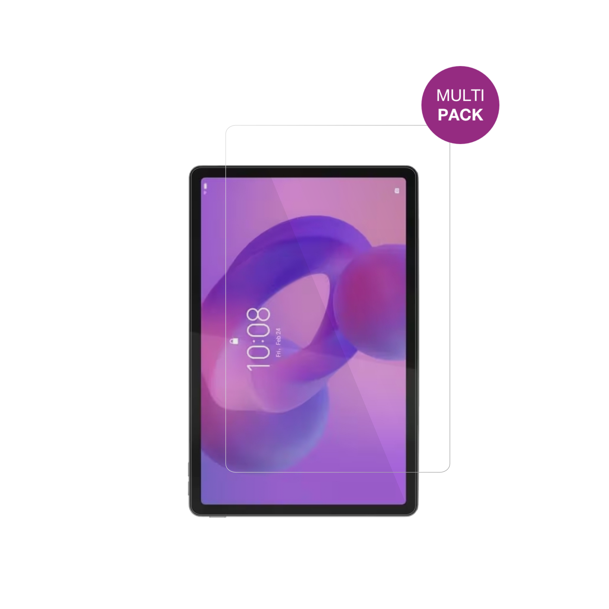 lenovotab k11 2.gen mit aufgebrachter dipos Displayschutzfolie, glasklare Darstellung ohne Einschränkungen