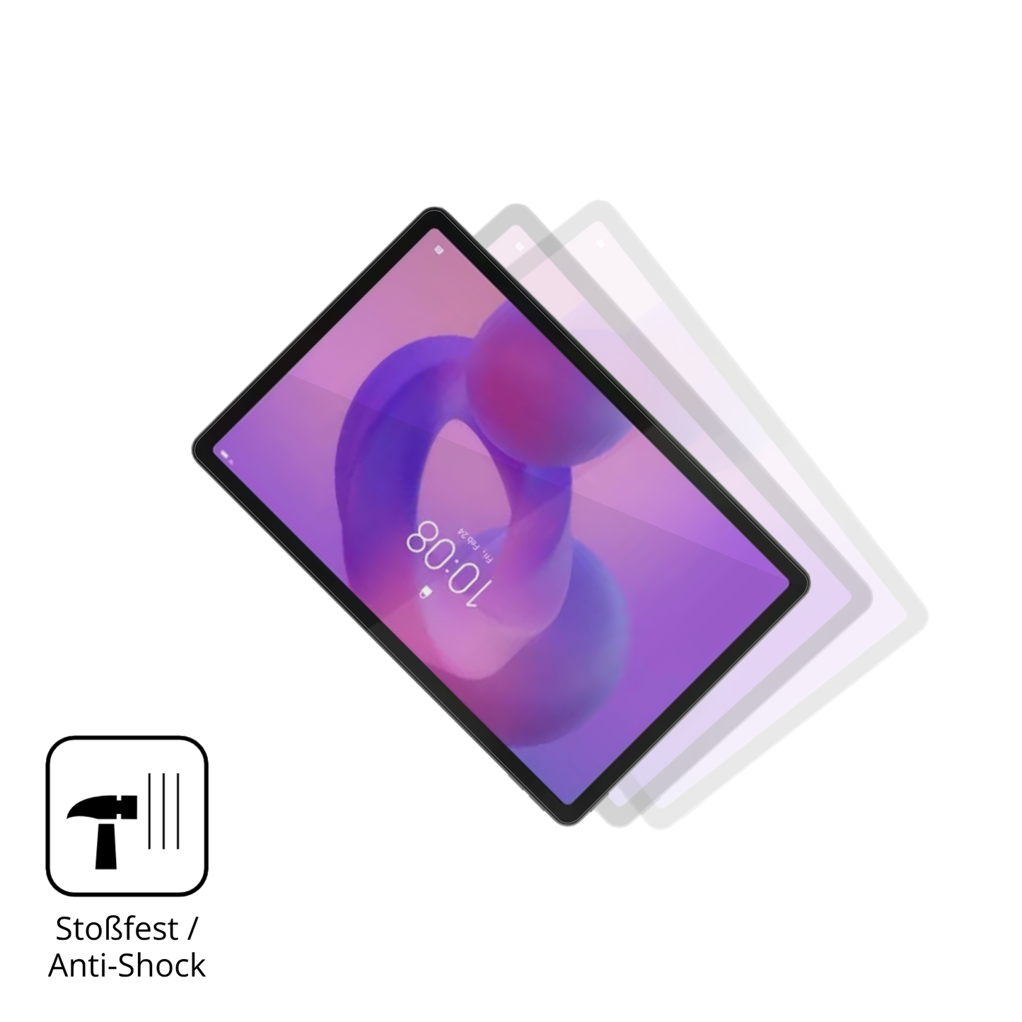 Schutz gegen Kratzer auf dem lenovotab k11 2.gen Glas durch Schlüssel, Stöße gegen die Tischkante oder Stürze