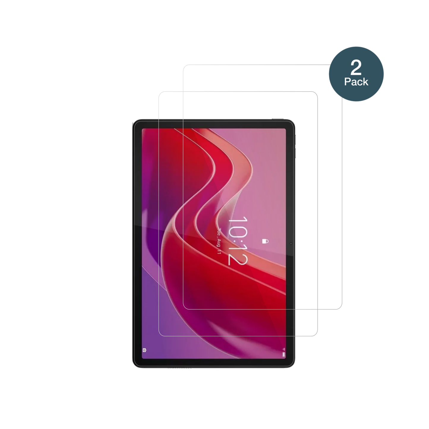 LenovoTab K12 mit aufgebrachter dipos Flex Schutzfolie, glasklare Darstellung ohne Einschränkungen