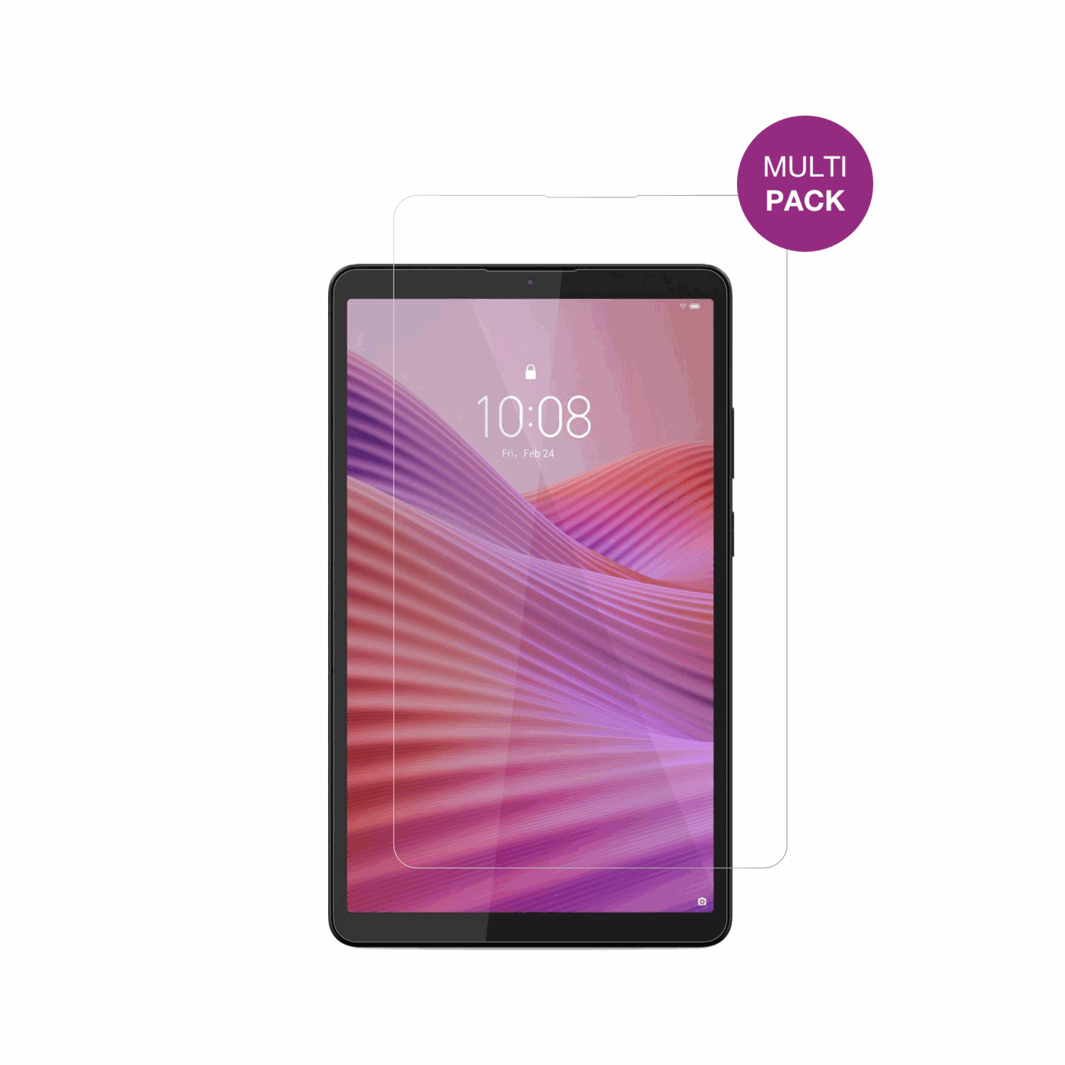 LenovoTab K9 mit aufgebrachter dipos Displayschutzfolie, glasklare Darstellung ohne Einschränkungen