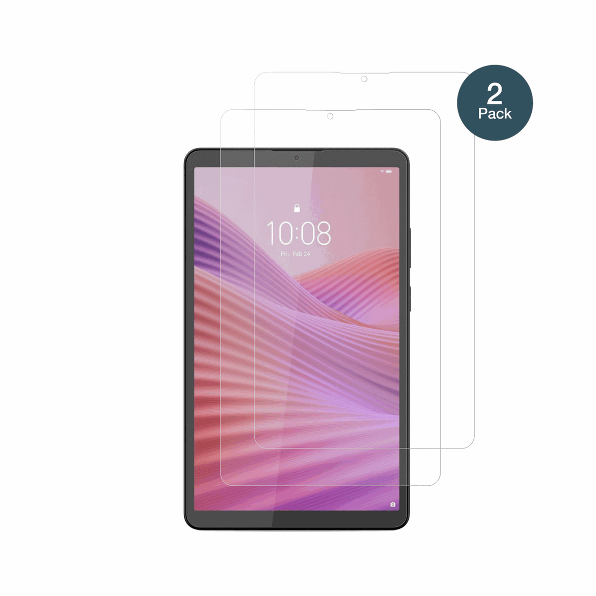 LenovoTab K9 mit aufgebrachter dipos Panzerfolie, die lästige Fingerabdrücke minimiert