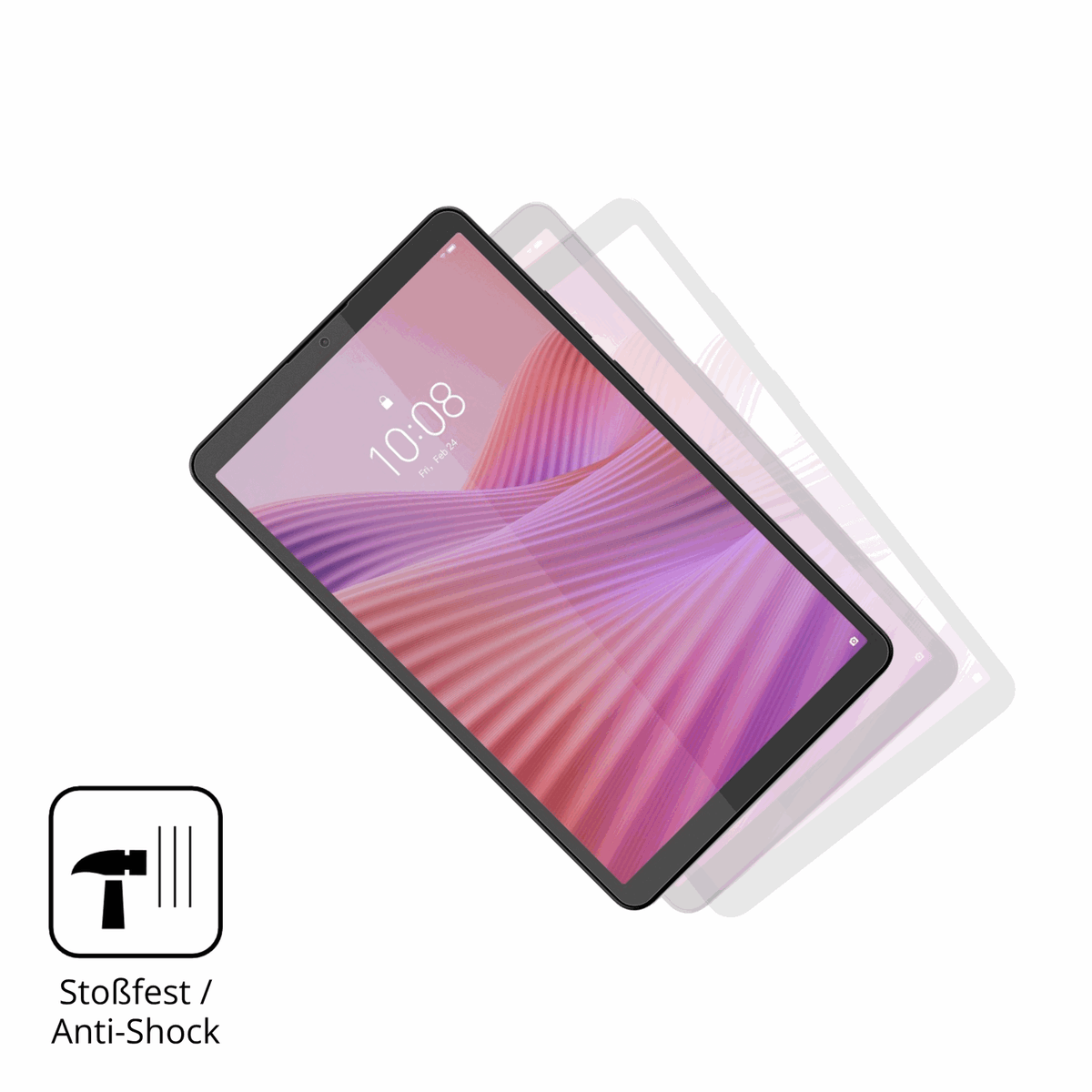 Schutz gegen Kratzer auf dem Lenovo Tab K9 Glas durch Schlüssel, Stöße gegen die Tischkante oder Stürze