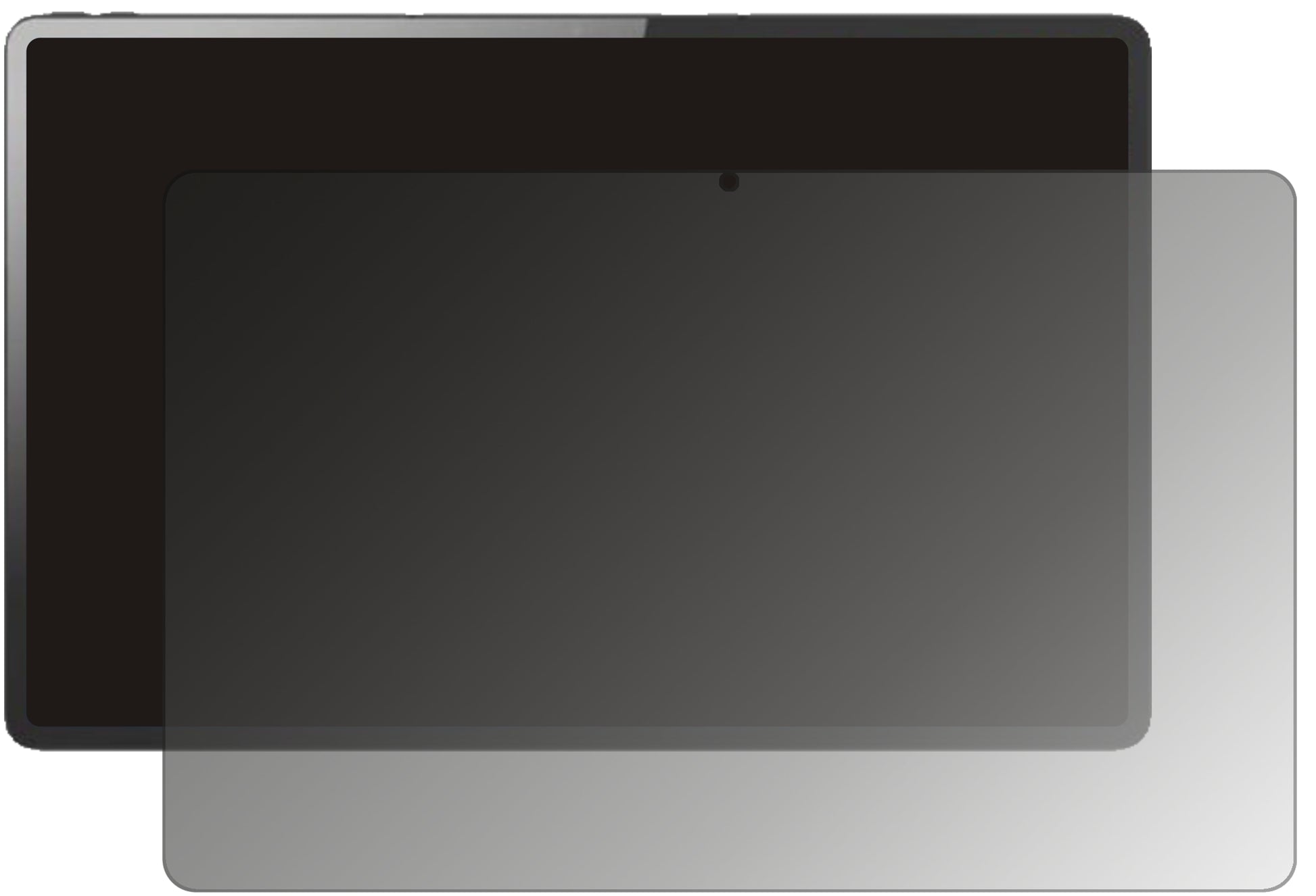 Blickschutzfolie von dipos passend für Lenovo Tab P12 Pro, präziser Zuschnitt und blasenfrei montiert