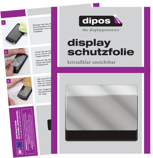 Klare Displayschutzfolie von dipos passend für Lenovo Tab P12 Pro, präziser Zuschnitt und blasenfrei montiert