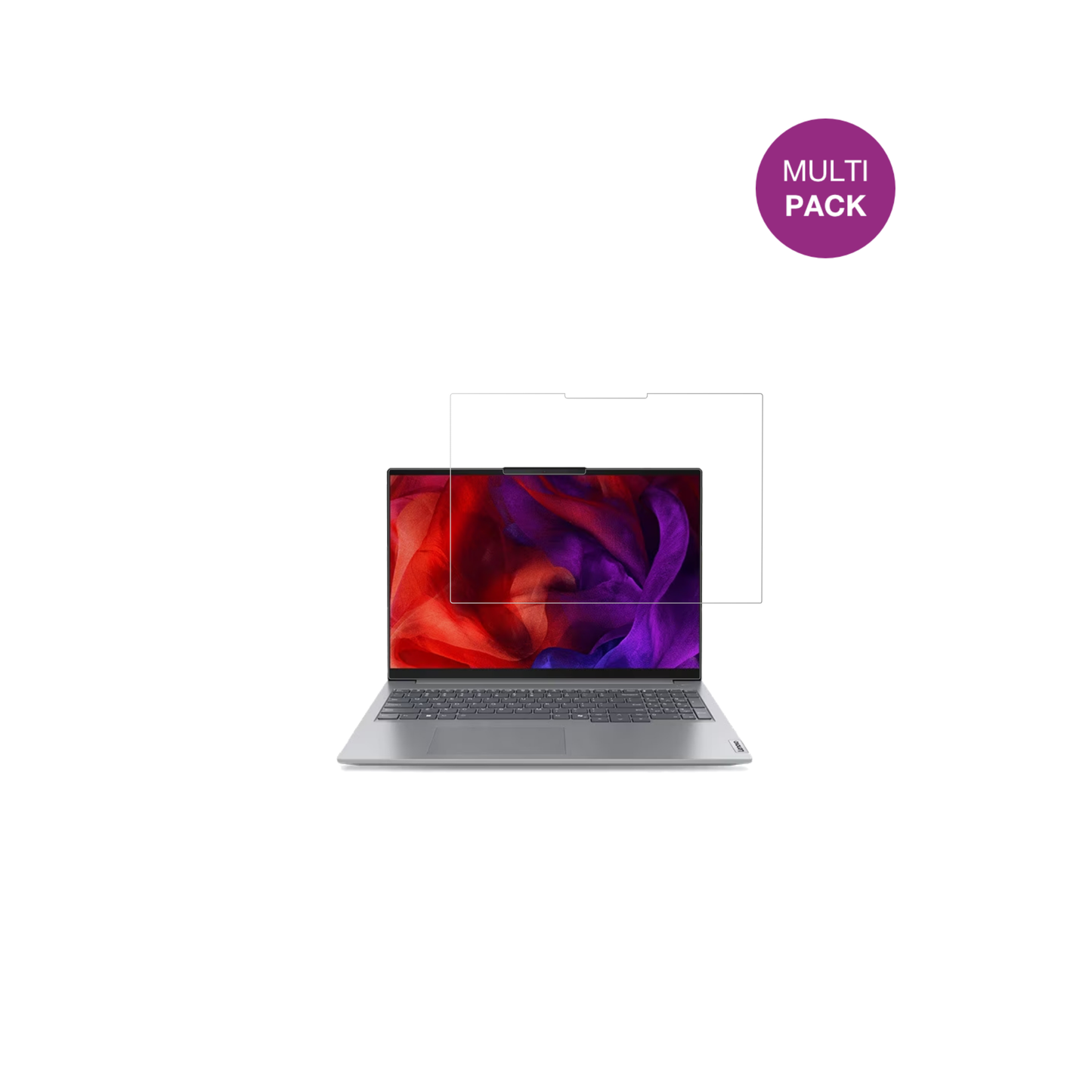LenovoThinkBook 16 G7 mit aufgebrachter dipos Displayschutzfolie, glasklare Darstellung ohne Einschränkungen