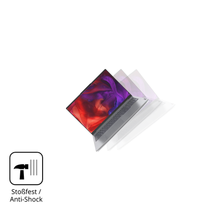 Schutz gegen Kratzer auf dem Lenovo ThinkBook 16 G7 Glas durch Schlüssel, Stöße gegen die Tischkante oder Stürze