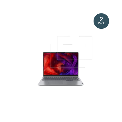 LenovoThinkBook 16 G7 mit aufgebrachter dipos Flex Schutzfolie, glasklare Darstellung ohne Einschränkungen