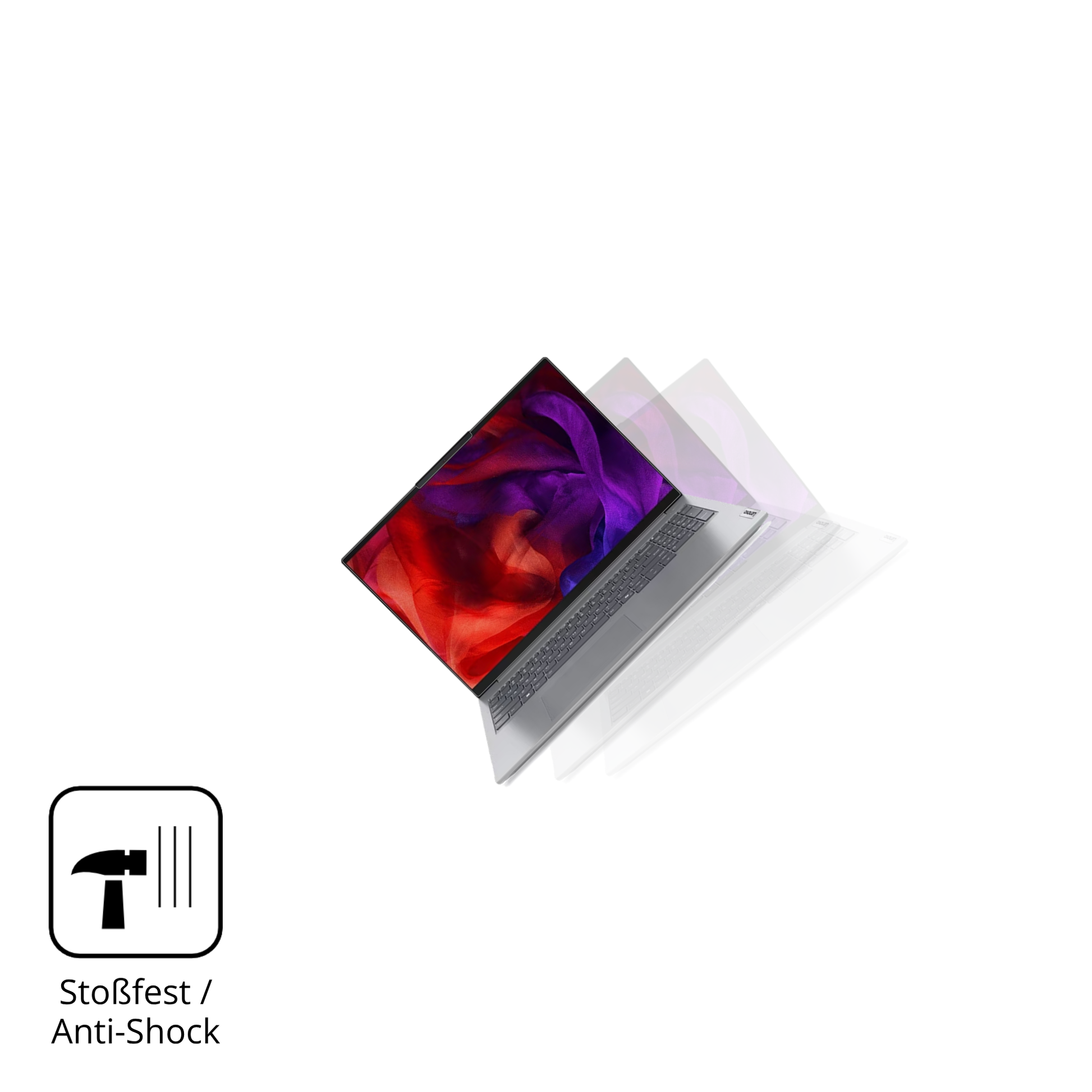 Schutz gegen Kratzer auf dem Lenovo ThinkBook 16 G7 Glas durch Schlüssel, Stöße gegen die Tischkante oder Stürze