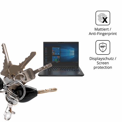 dipos Displayschutz für Lenovo ThinkPad E14 Gen 1, mattierte Oberfläche, Blickschutzfilter und perfekter Passform