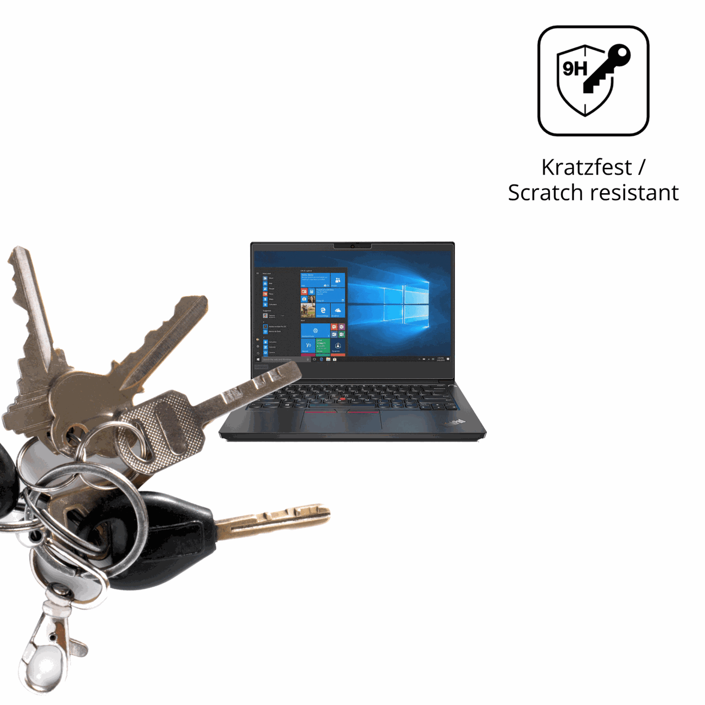 dipos Displayschutz für Lenovo ThinkPad E14 Gen 1, mattierte Oberfläche, robuste Festigkeit und perfekte Passform
