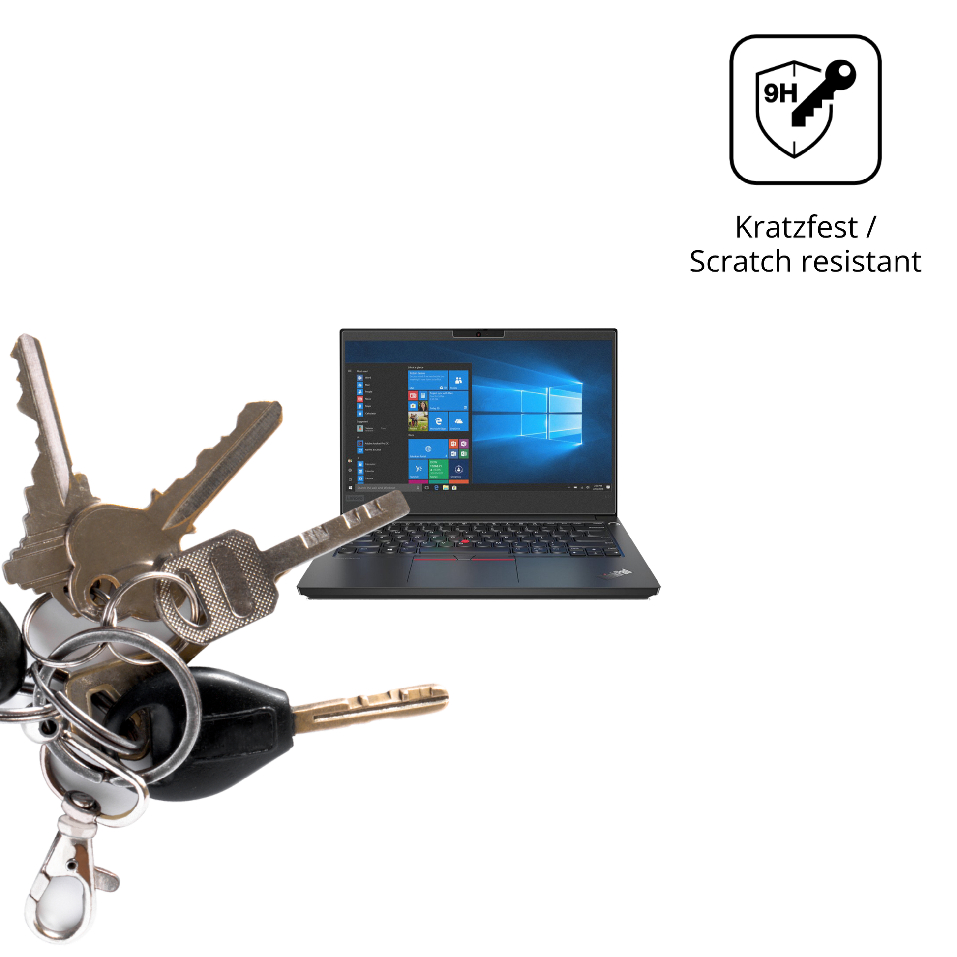dipos Displayschutz für Lenovo ThinkPad E14 Gen 1, mattierte Oberfläche, robuste Festigkeit und perfekte Passform
