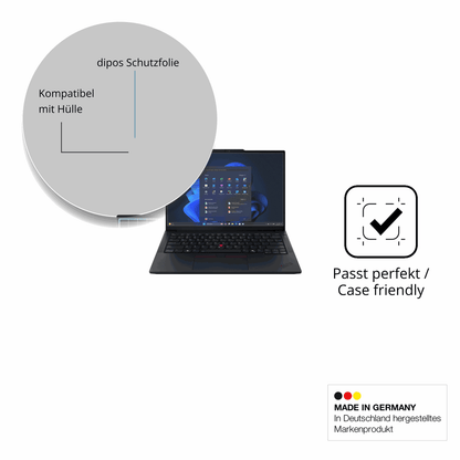 Schutzfolie mit optimaler Passform, zur Verwendung mit Hüllen geeignet