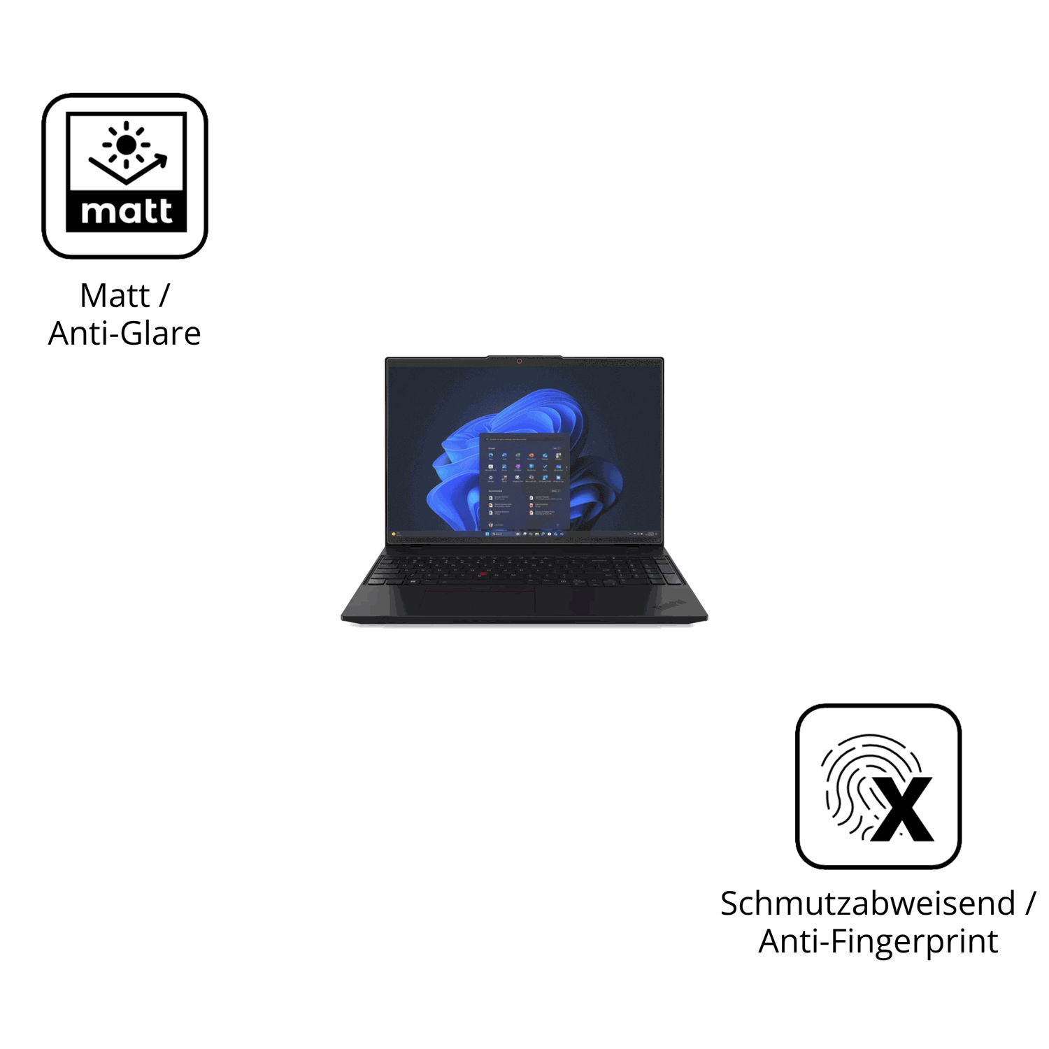 9H Hartbeschichtete, flexible Folie passend zugeschnitten für Lenovo ThinkPad L14 AMD G6
