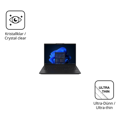 Dünne und klare Folie passend zugeschnitten für Lenovo ThinkPad L16 G2