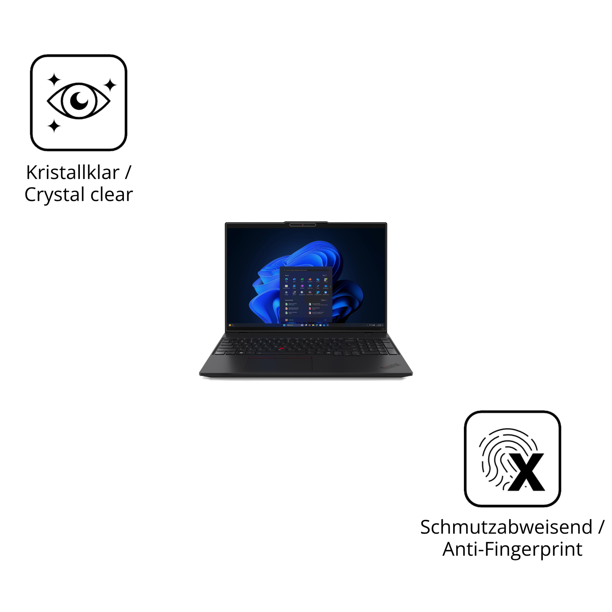 Flexible TPU-Folie passend zugeschnitten für Lenovo ThinkPad L16 G2, vollständige Abdeckung