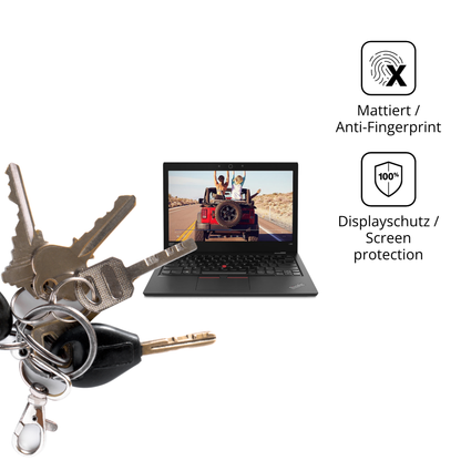 dipos Displayschutz für Lenovo ThinkPad L380, mattierte Oberfläche, Blickschutzfilter und perfekter Passform