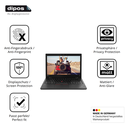 Privatsphäre-Schutz durch Sichtschutz-Folie passend zugeschnitten für Lenovo ThinkPad L380