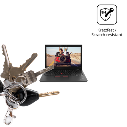 dipos Displayschutz für Lenovo ThinkPad L380, transparente Oberfläche, perfekte Passform auch für die Rundungen