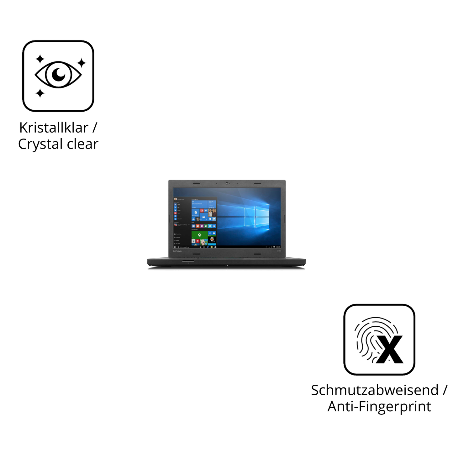 Flexible TPU-Folie passend zugeschnitten für Lenovo ThinkPad L460, vollständige Abdeckung