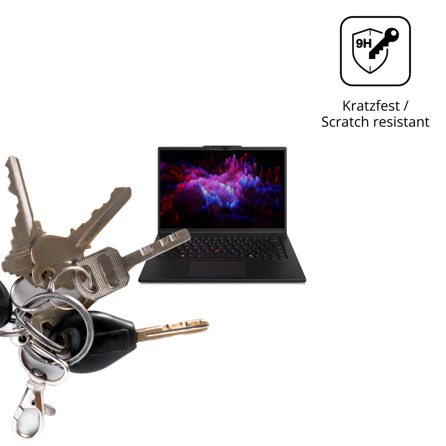 dipos Displayschutz für lenovothinkpad p14s gen 6 14.5 zoll, transparente Oberfläche, perfekte Passform auch für die Rundungen