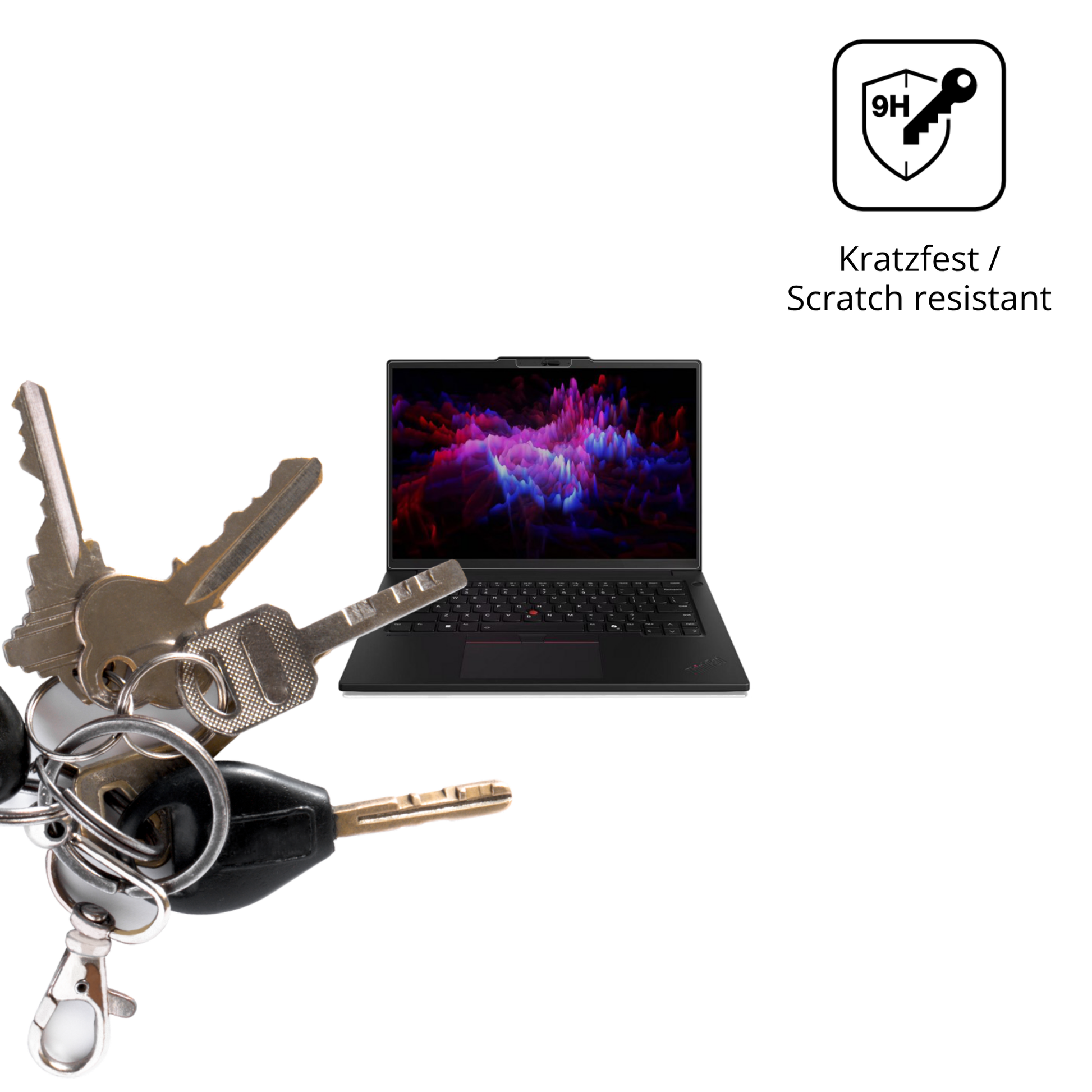 dipos Displayschutz für lenovothinkpad p14s gen 6 14.5 zoll, transparente Oberfläche, perfekte Passform auch für die Rundungen