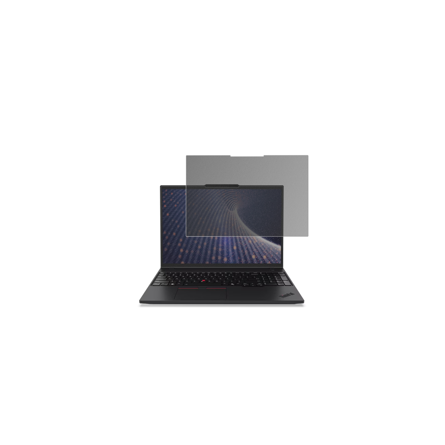 LenovoThinkPad P16s Gen 4 16 Zoll mit aufgebrachtem dipos Displayschutz, der seitliche Einblicke blockiert